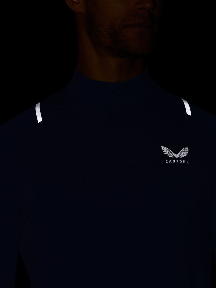 Heren Apex Training Kwartrits Top - Marineblauw