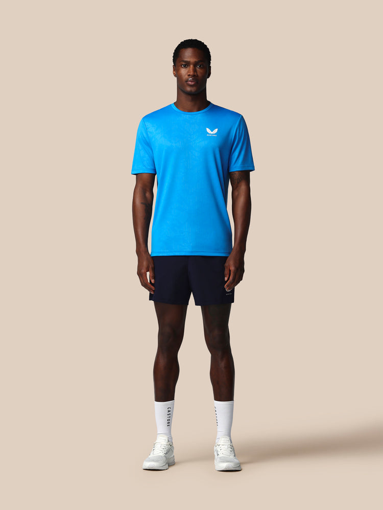 Heren Adapt All-Over Print T-Shirt - Blauw