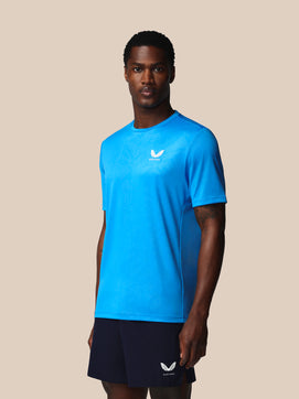 Heren Adapt All-Over Print T-Shirt - Blauw