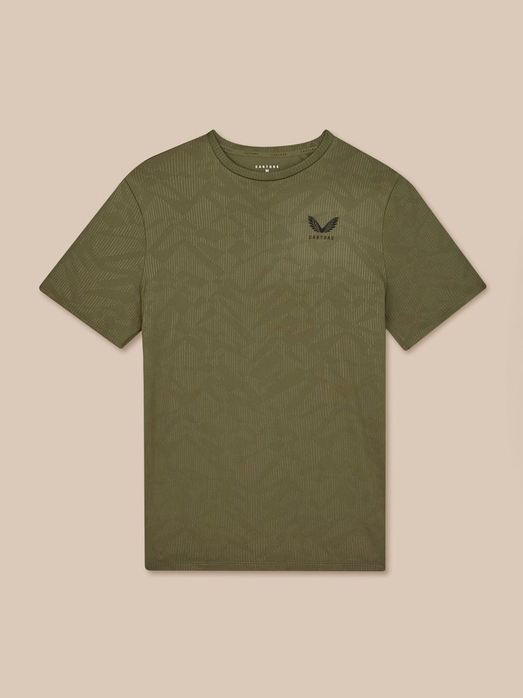 Heren Adapt All-Over Print T-Shirt - Ivy Groen