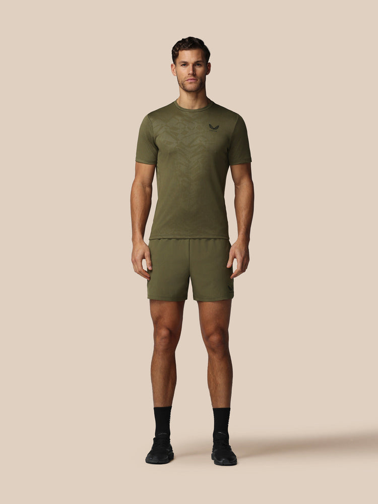 Heren Adapt All-Over Print T-Shirt - Ivy Groen