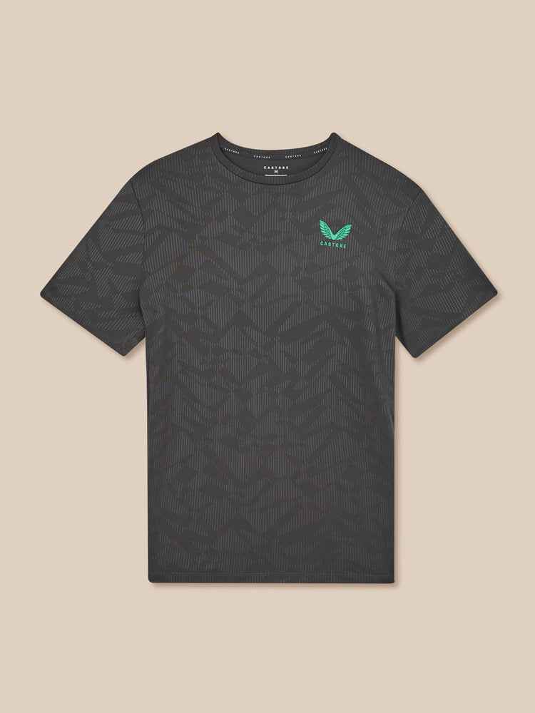 Heren Adapt All-Over Print T Shirt - Gunmetal