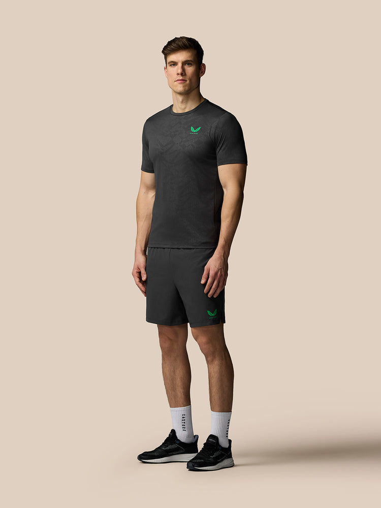 Heren Adapt All-Over Print T Shirt - Gunmetal