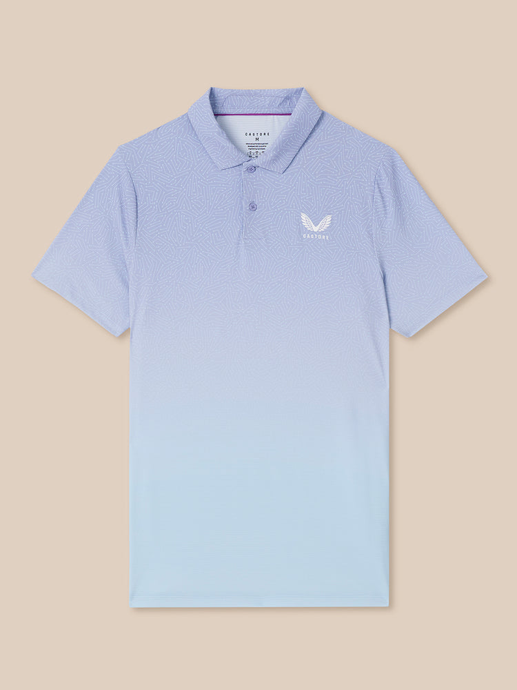 Heren Golf Map Geprinte Polo - Lavendel