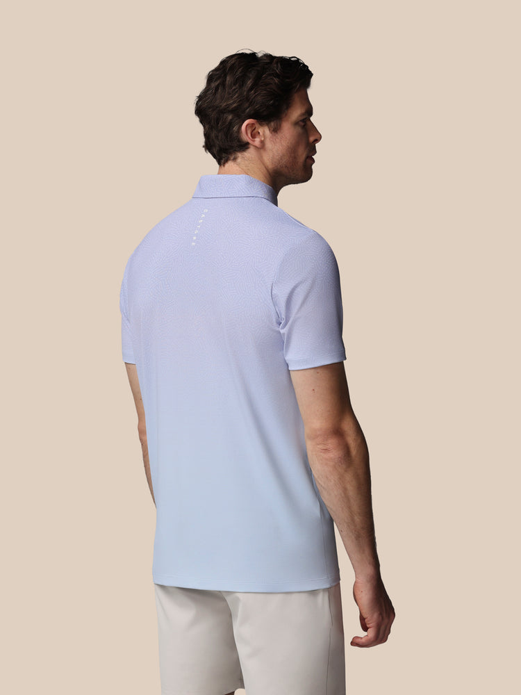 Heren Golf Map Geprinte Polo - Lavendel