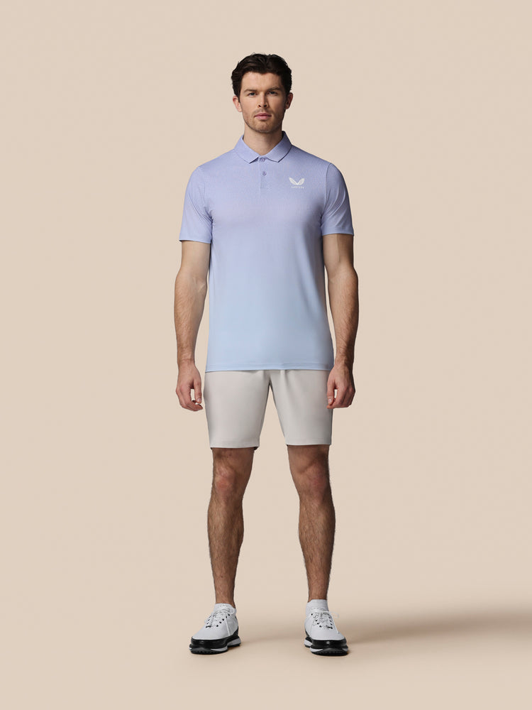 Heren Golf Map Geprinte Polo - Lavendel
