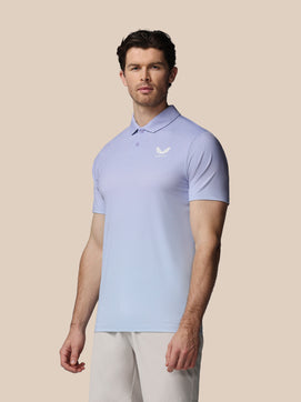 Heren Golf Map Geprinte Polo - Lavendel