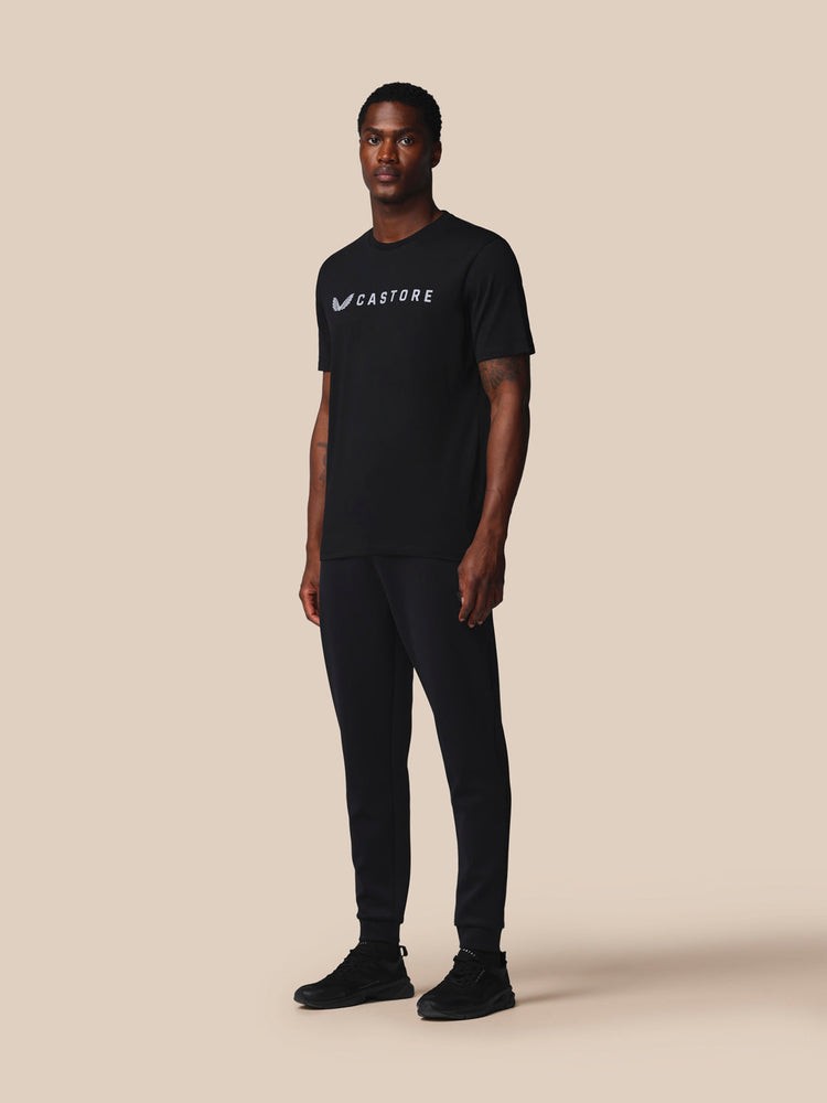 Heren Adapt Grafisch T-Shirt - Castore Zwart