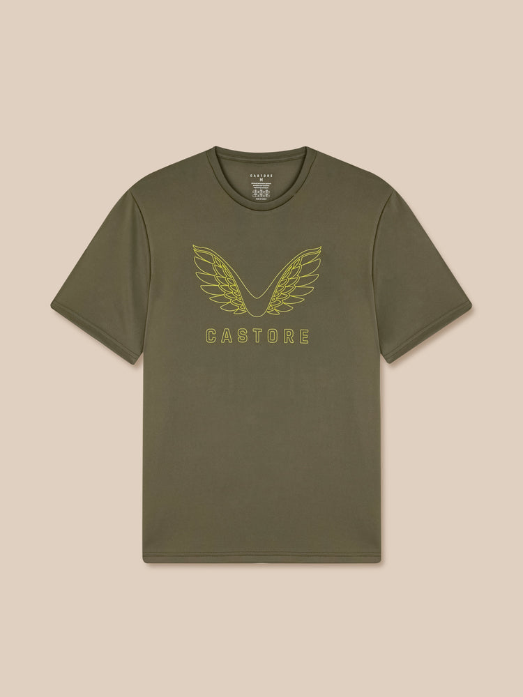 Heren Adapt Grafisch T-Shirt - Ivy Groen