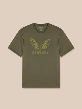 Heren Adapt Grafisch T-Shirt - Ivy Groen