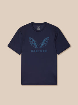 Heren Adapt Grafisch T-Shirt - Marineblauw