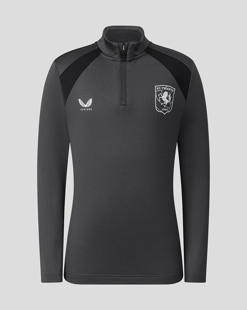 FC Twente Training 26/27 Coaches Midlayer Top - Junior - Gunmetal