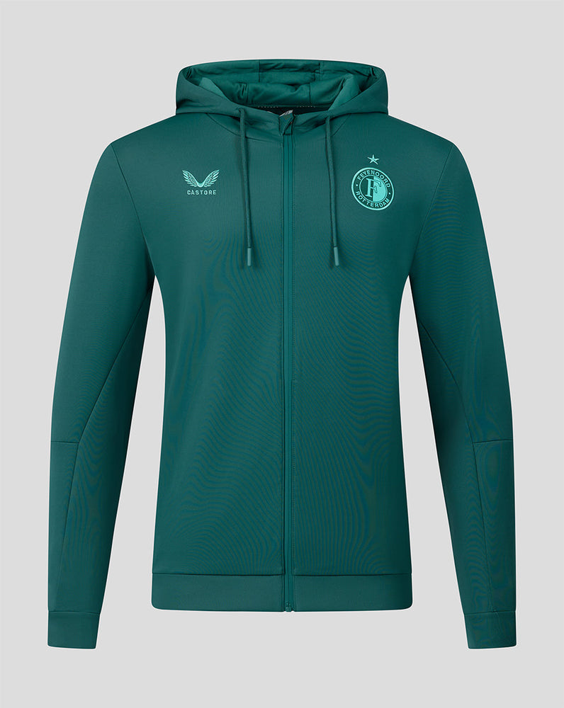 Feyenoord Travel 2026-2027 Hoodie - Heren - Groen