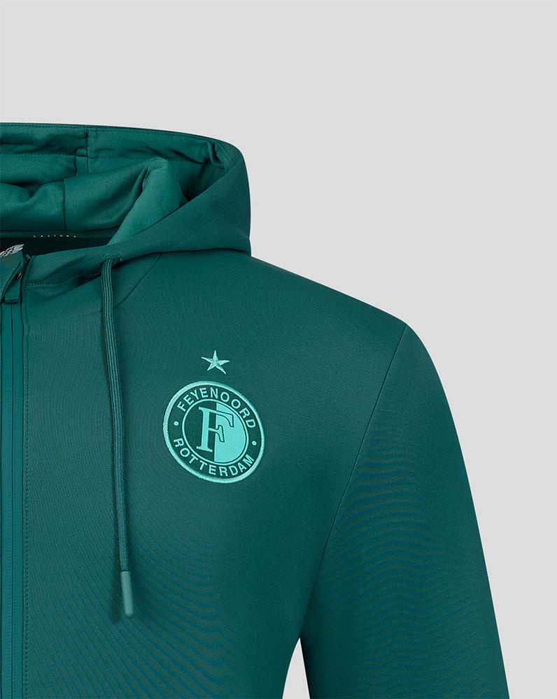Feyenoord Travel 2026-2027 Hoodie - Heren - Groen