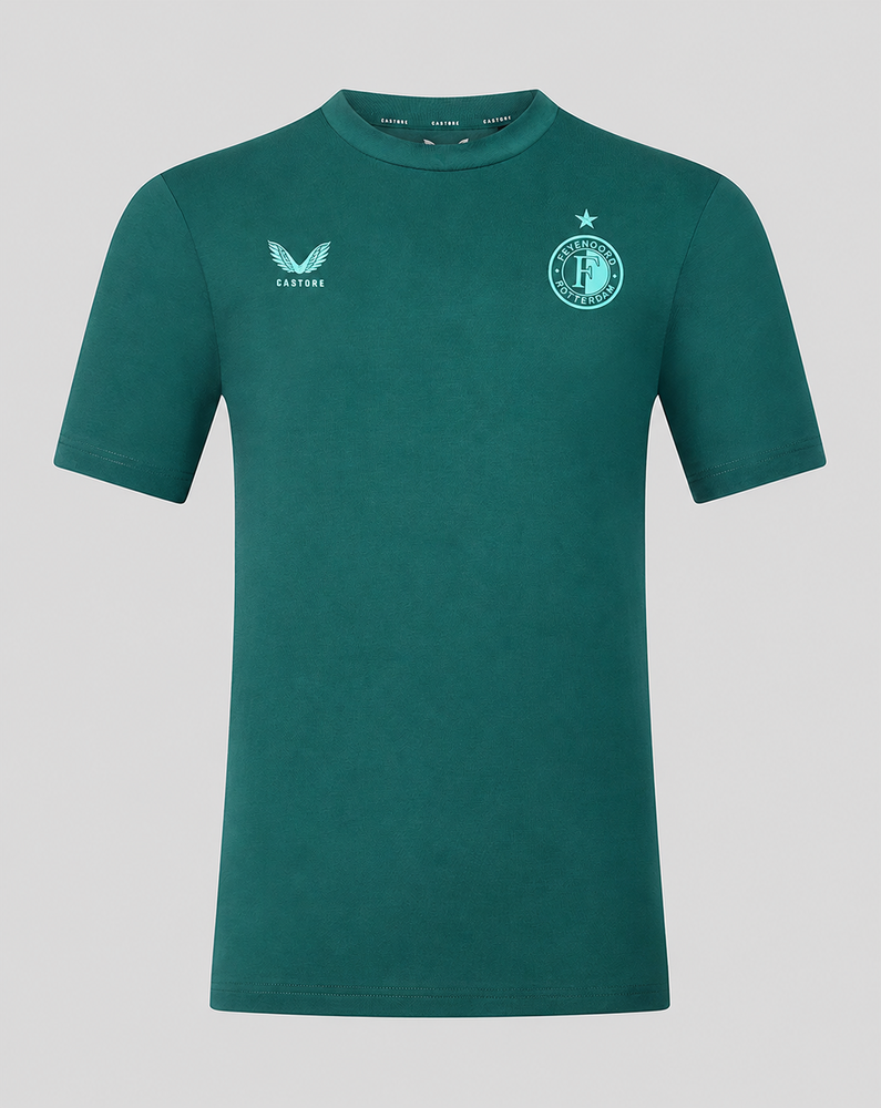 Feyenoord Travel 2026-2027 T-Shirt - Heren - Groen
