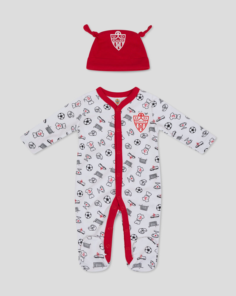 ALMERIA BABYCADEAUSET (ROMPER & MUTS) - WIT