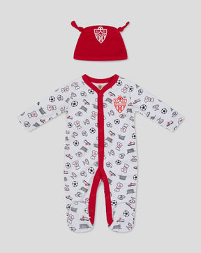 ALMERIA BABYCADEAUSET (ROMPER & MUTS) - WIT