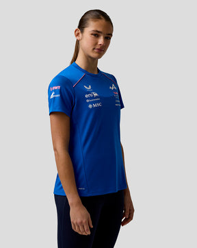 Officieel Dames Gepersonaliseerd BWT Alpine Formula One Team Set Up T-Shirt