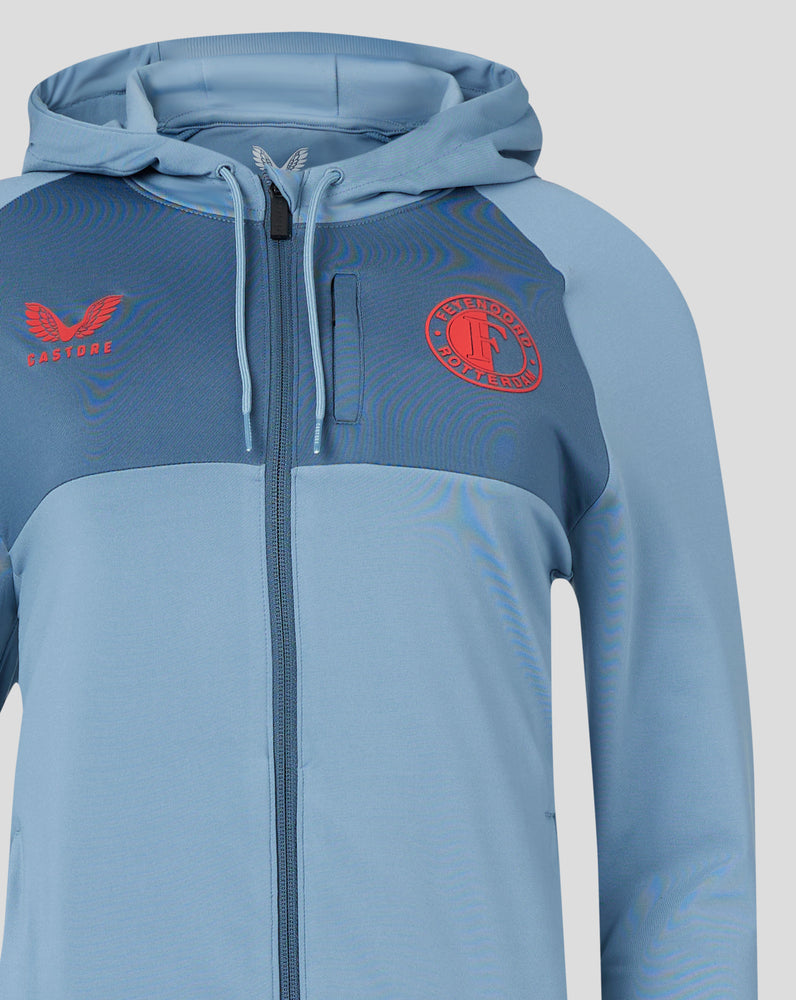 Feyenoord Women's Lifestyle Tech Fleece Hoody - Blauw