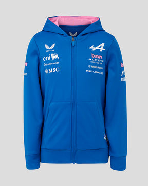 Officieel Junior BWT Alpine Formula One Team Hoodie met Rits