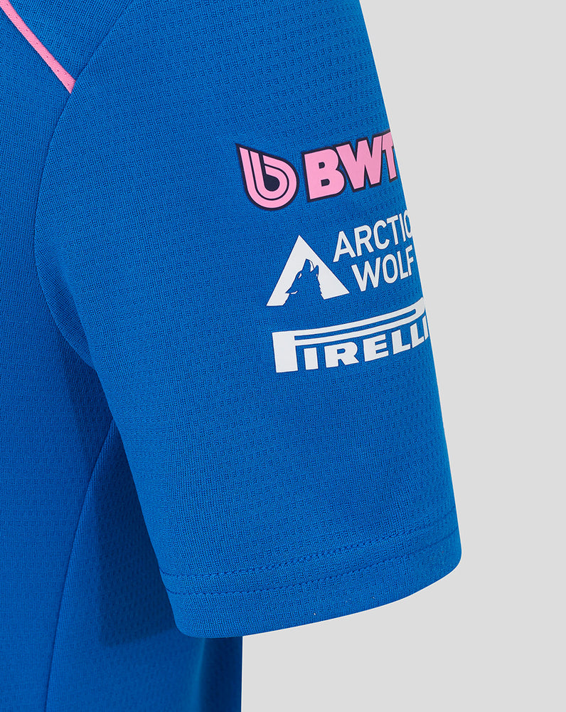 Officieel Junior Gepersonaliseerd BWT Alpine Formula One Team Set Up T-Shirt