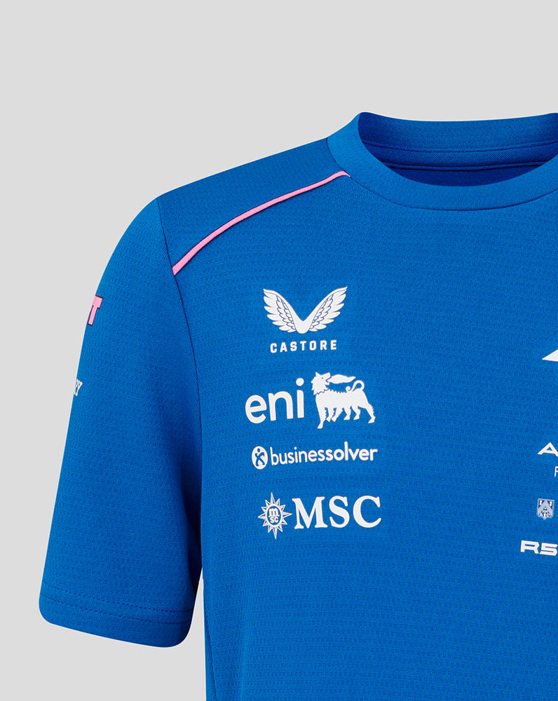 Officieel Junior Gepersonaliseerd BWT Alpine Formula One Team Set Up T-Shirt