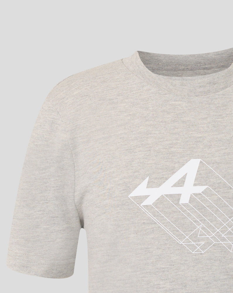 Junior Regular Fit Graphic T-Shirt – Grey Marl