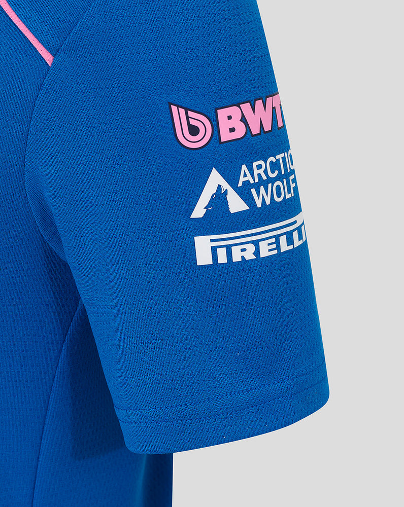 Officieel Junior Gepersonaliseerd BWT Alpine Formula One Team Polo Shirt