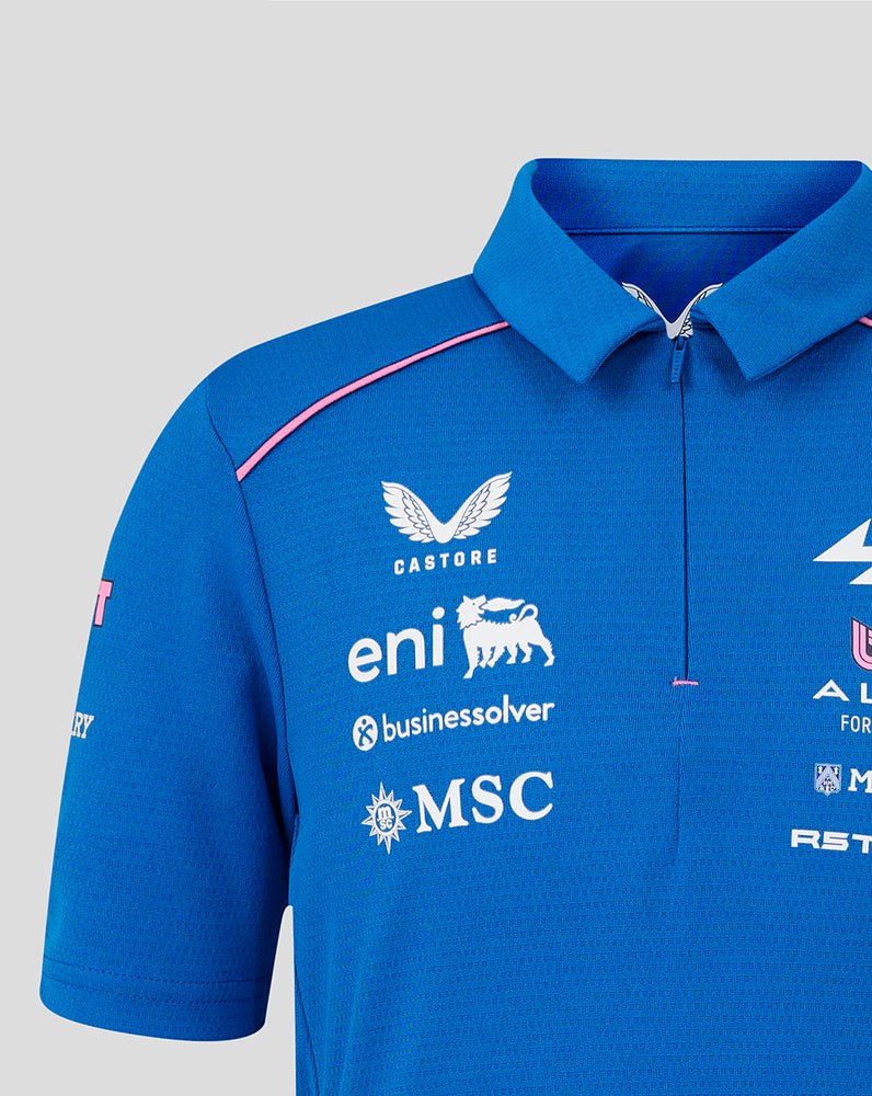 Officieel Junior Gepersonaliseerd BWT Alpine Formula One Team Polo Shirt