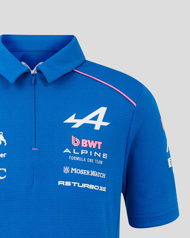 Officieel Junior Gepersonaliseerd BWT Alpine Formula One Team Polo Shirt