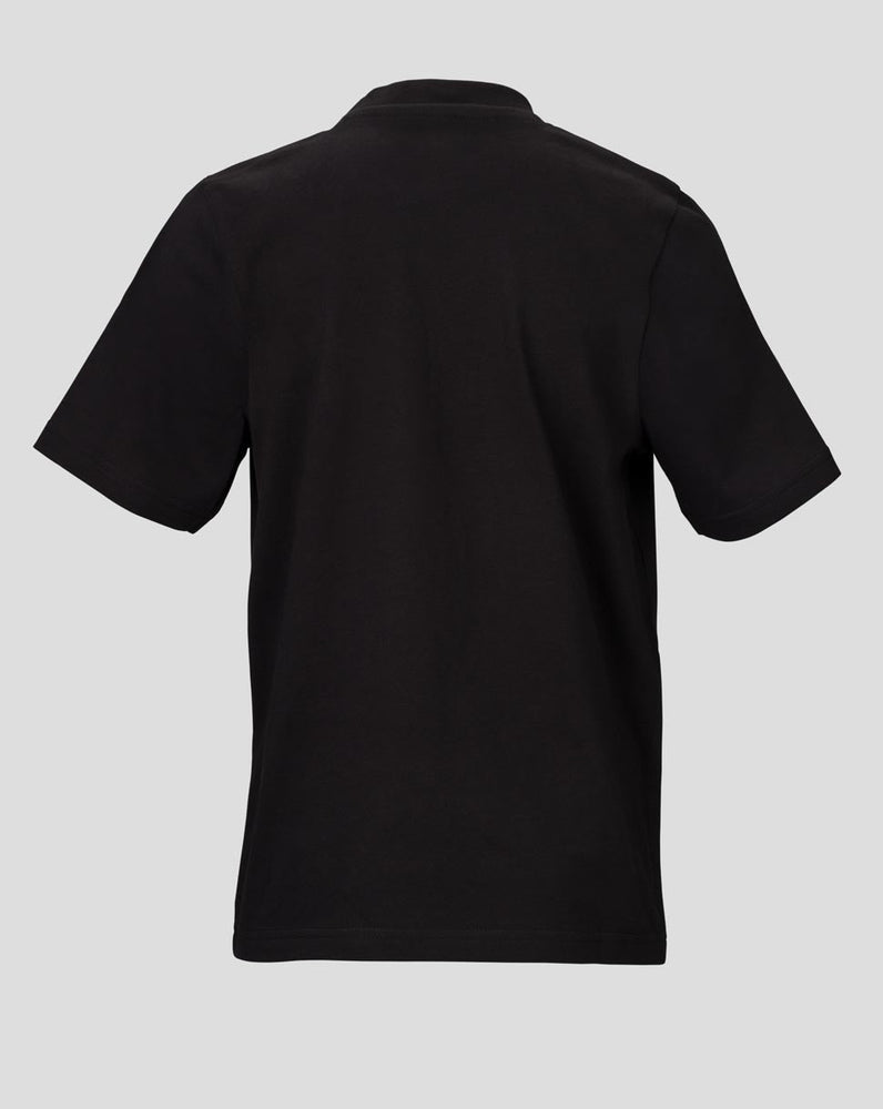 Almeria Classic Junior Korte Mouw Pocket T-Shirt - Zwart