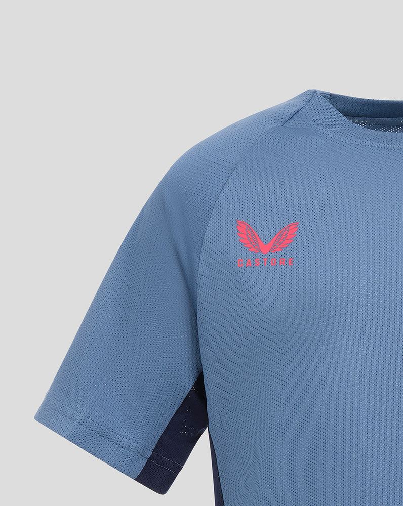SEVILLA JUNIOR PRO SPELERS TRAININGS T-SHIRT KORTE MOUW - BLAUW