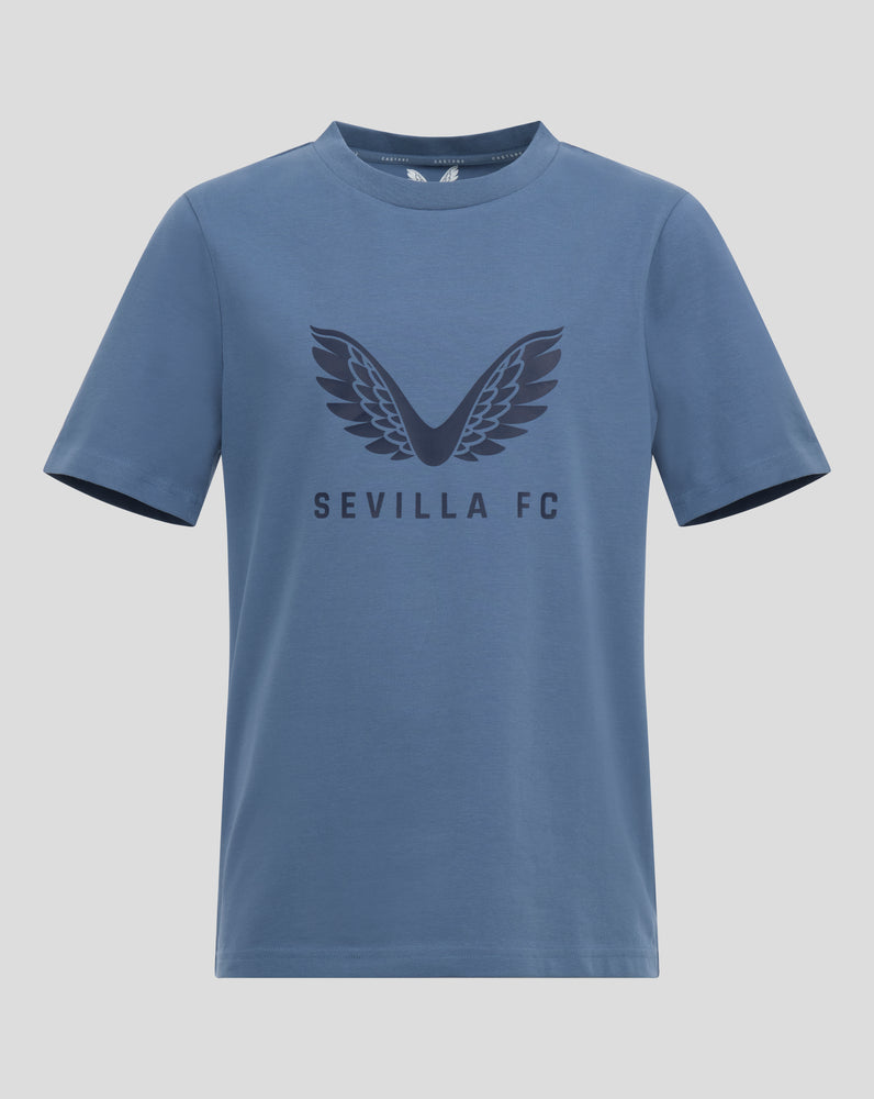 SEVILLA PRO PLAYERS LOCK UP LOGO TEE - BLAUW