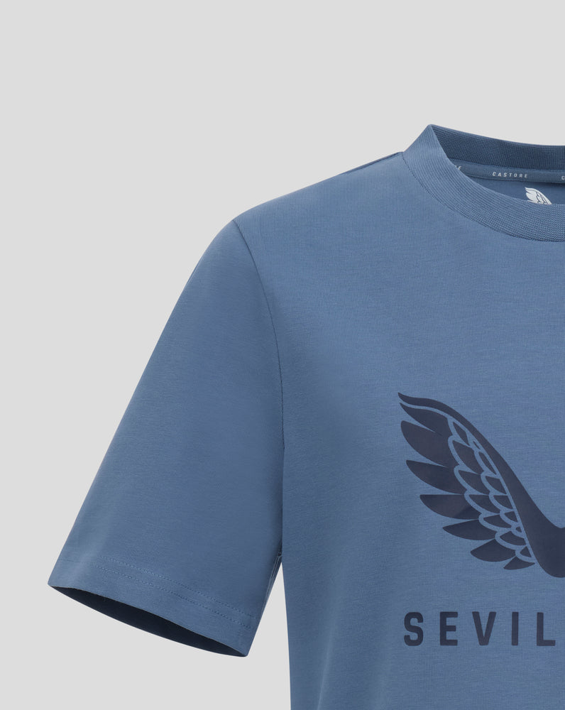 SEVILLA PRO PLAYERS LOCK UP LOGO TEE - BLAUW