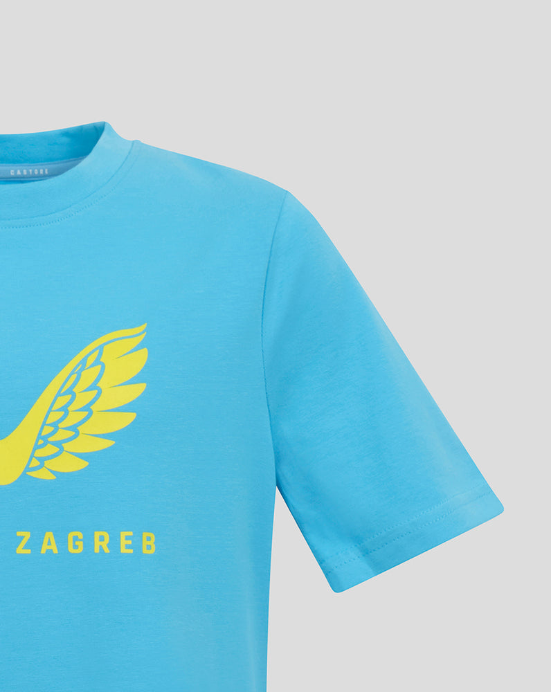 DINAMO ZAGREB PRO PLAYERS LOCK UP LOGO TEE - AQUARIUS