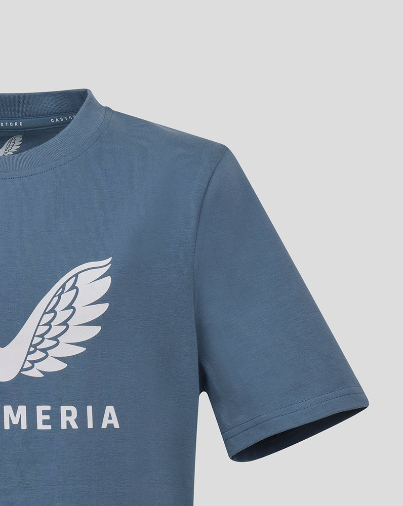 ALMERIA T-SHIRT MET PRO PLAYERS-LOGO - BLAUW