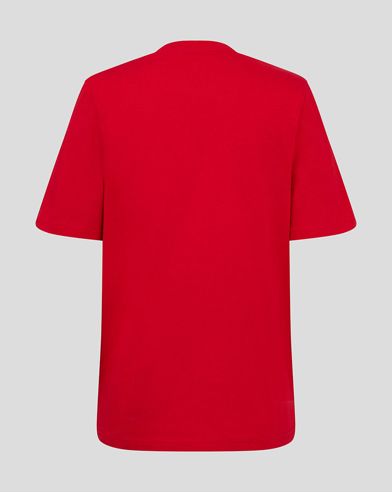 ALMERIA JUNIOR T-SHIRT MET LOGO - ROOD