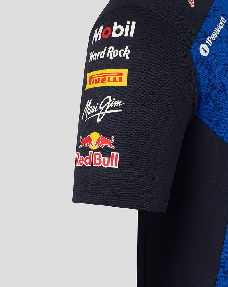 Oracle Red Bull Racing Heren Teamline Set Up T-Shirt - Night Sky / Surf The Web