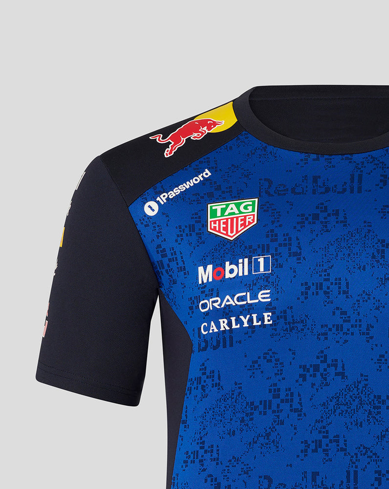 Oracle Red Bull Racing Heren Teamline Set Up T-Shirt - Night Sky / Surf The Web