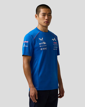 Officieel Heren Gepersonaliseerd BWT Alpine Formula One Team Set Up T-Shirt