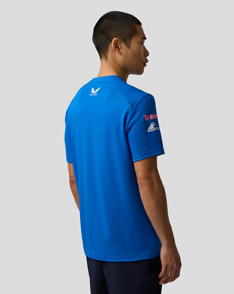 Officieel Heren Gepersonaliseerd BWT Alpine Formula One Team Set Up T-Shirt