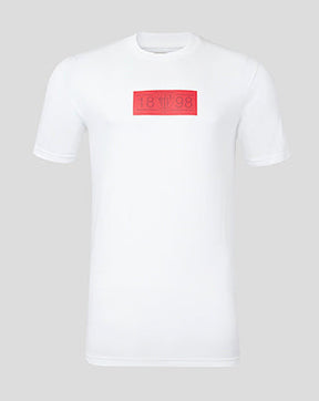 Athletic Club Klassiek Heren Korte Mouw T-Shirt - Wit