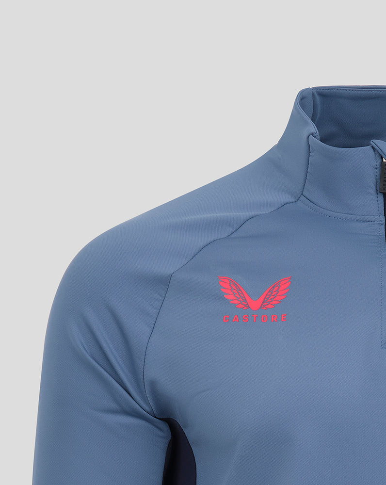 SEVILLA JUNIOR PRO PLAYERS 1/4 ZIP TRAINING TOP - BLAUW