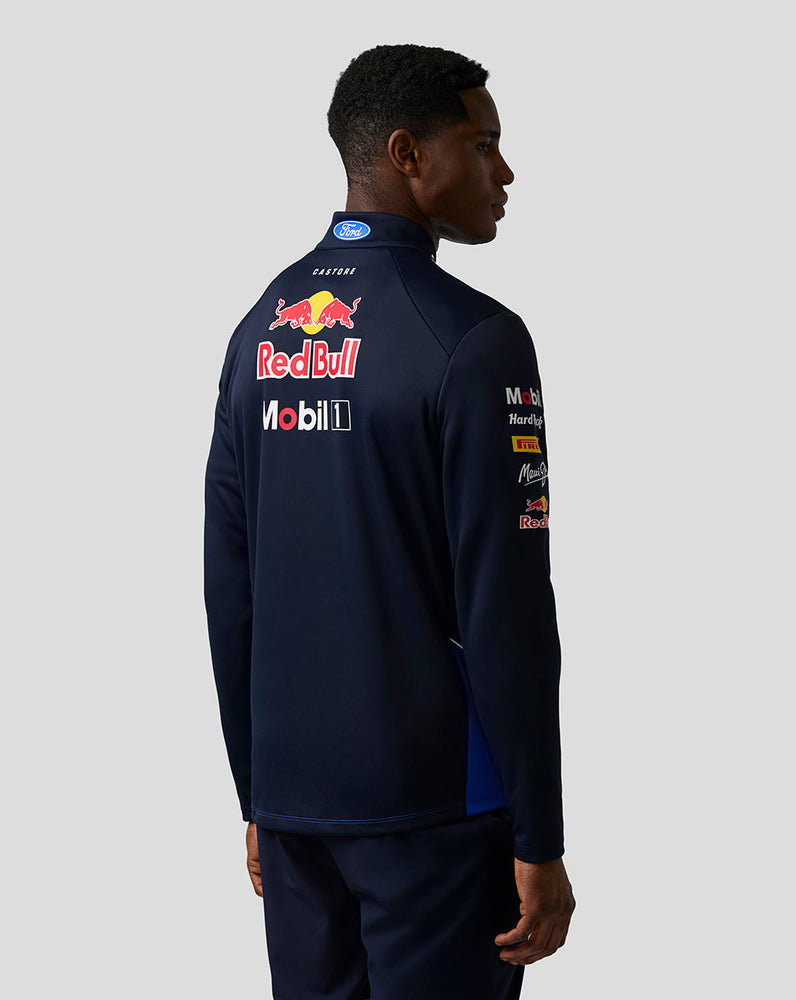 Oracle Red Bull Racing Unisex Teamline Midlayer met Kwartrits - Night Sky / Surf The Web