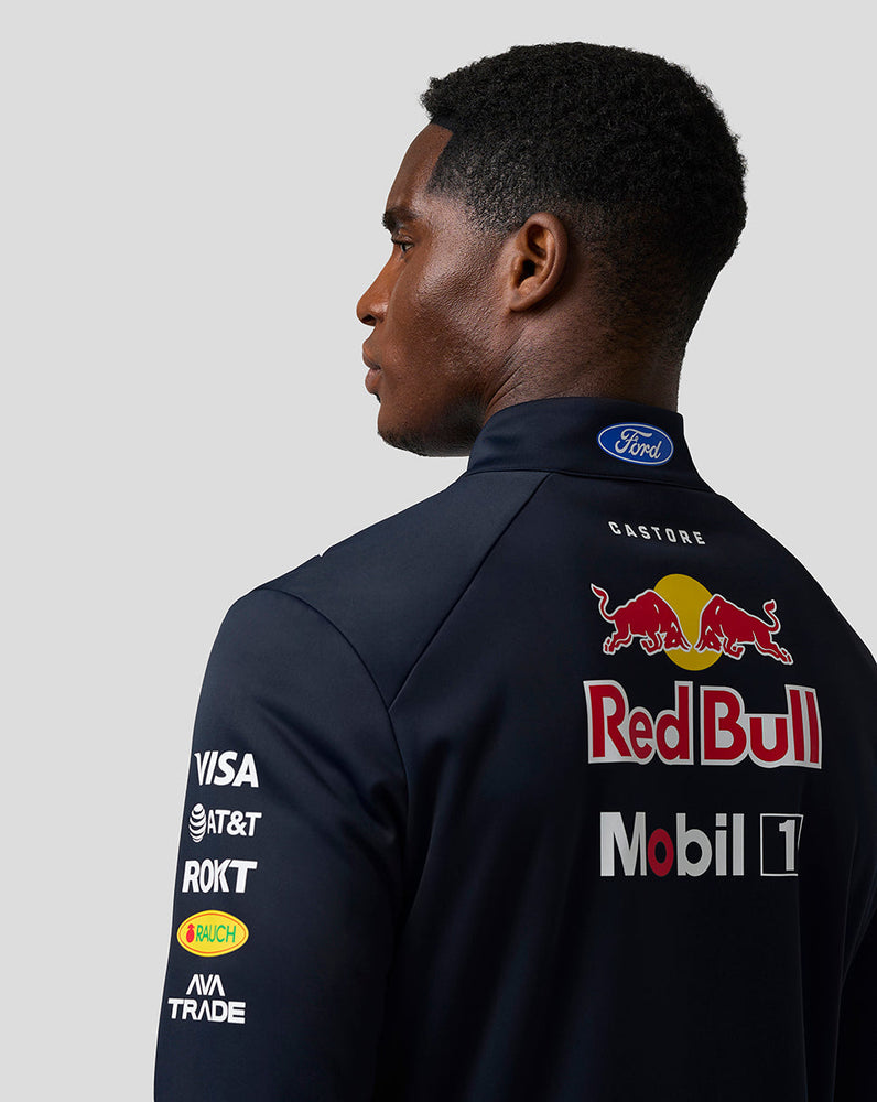 Oracle Red Bull Racing Unisex Teamline Midlayer met Kwartrits - Night Sky / Surf The Web