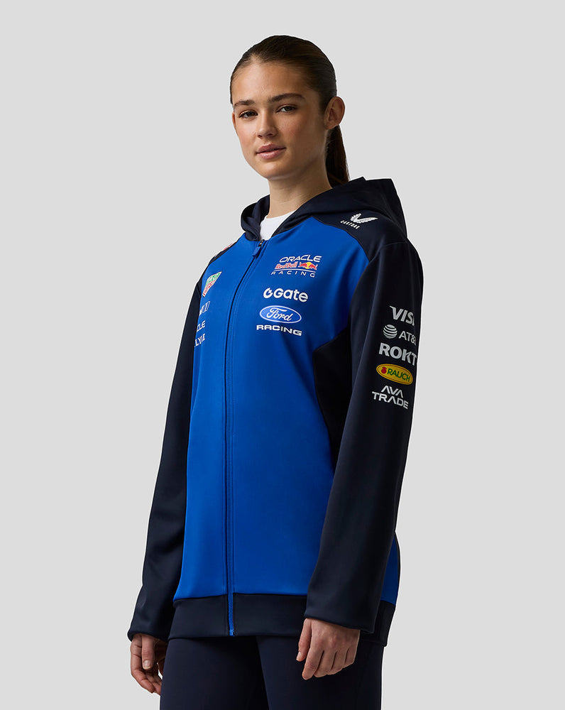 Oracle Red Bull Racing Unisex Teamline Hoodie met Rits - Night Sky / Surf The Web
