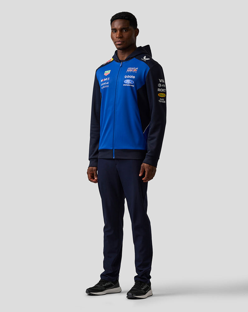 Oracle Red Bull Racing Unisex Teamline Hoodie met Rits - Night Sky / Surf The Web