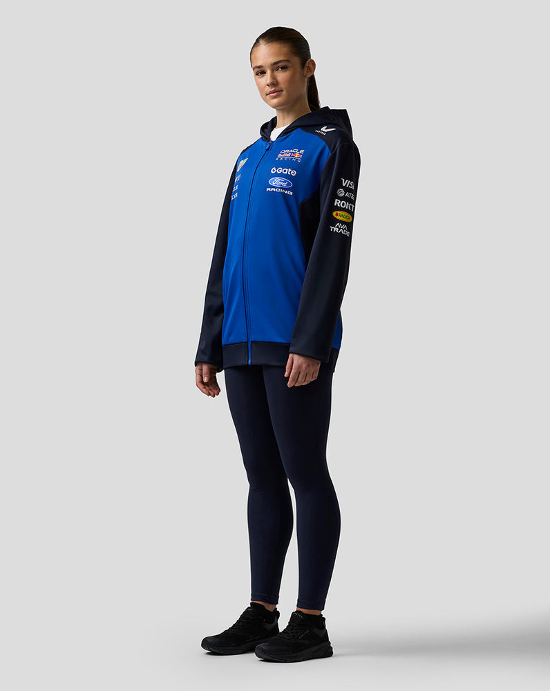 Oracle Red Bull Racing Unisex Teamline Hoodie met Rits - Night Sky / Surf The Web