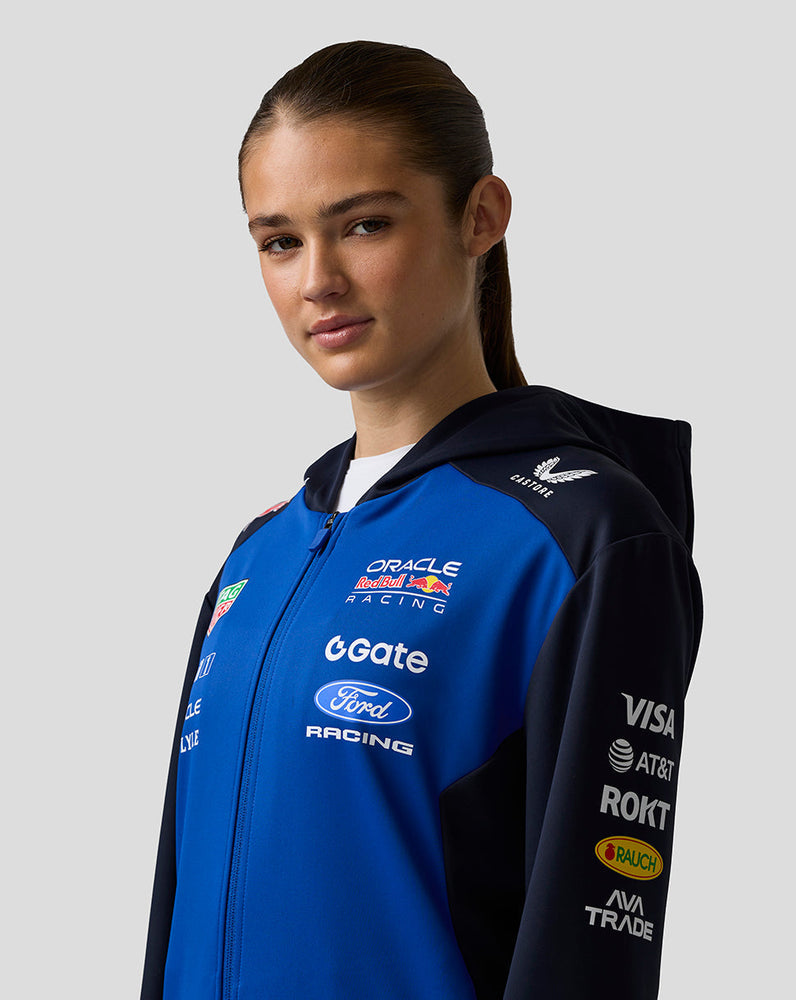 Oracle Red Bull Racing Unisex Teamline Hoodie met Rits - Night Sky / Surf The Web