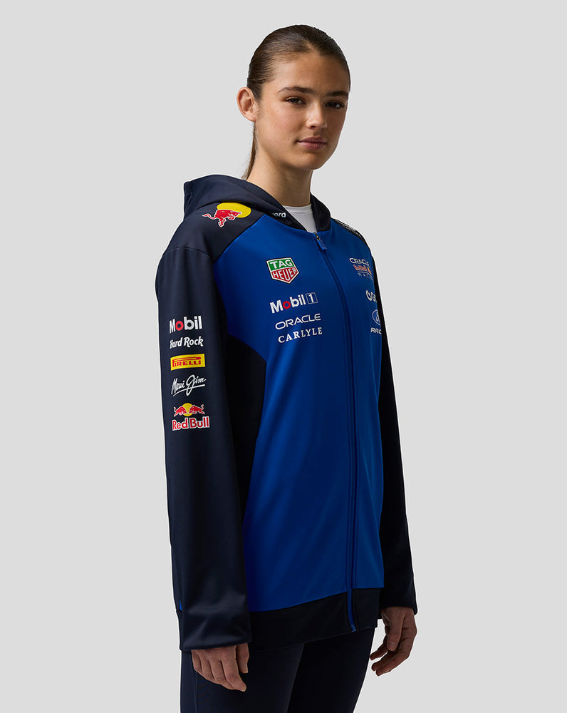 Oracle Red Bull Racing Unisex Teamline Hoodie met Rits - Night Sky / Surf The Web